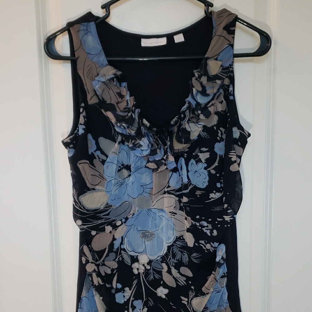 New York & Company Navy Top